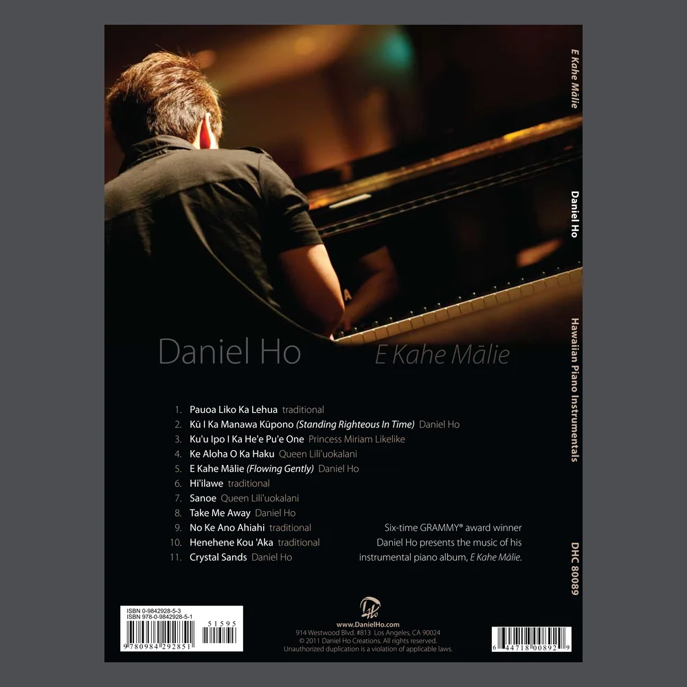BOOK] E Kahe Mālie: Hawaiian Piano Instrumentals — Daniel Ho Creations